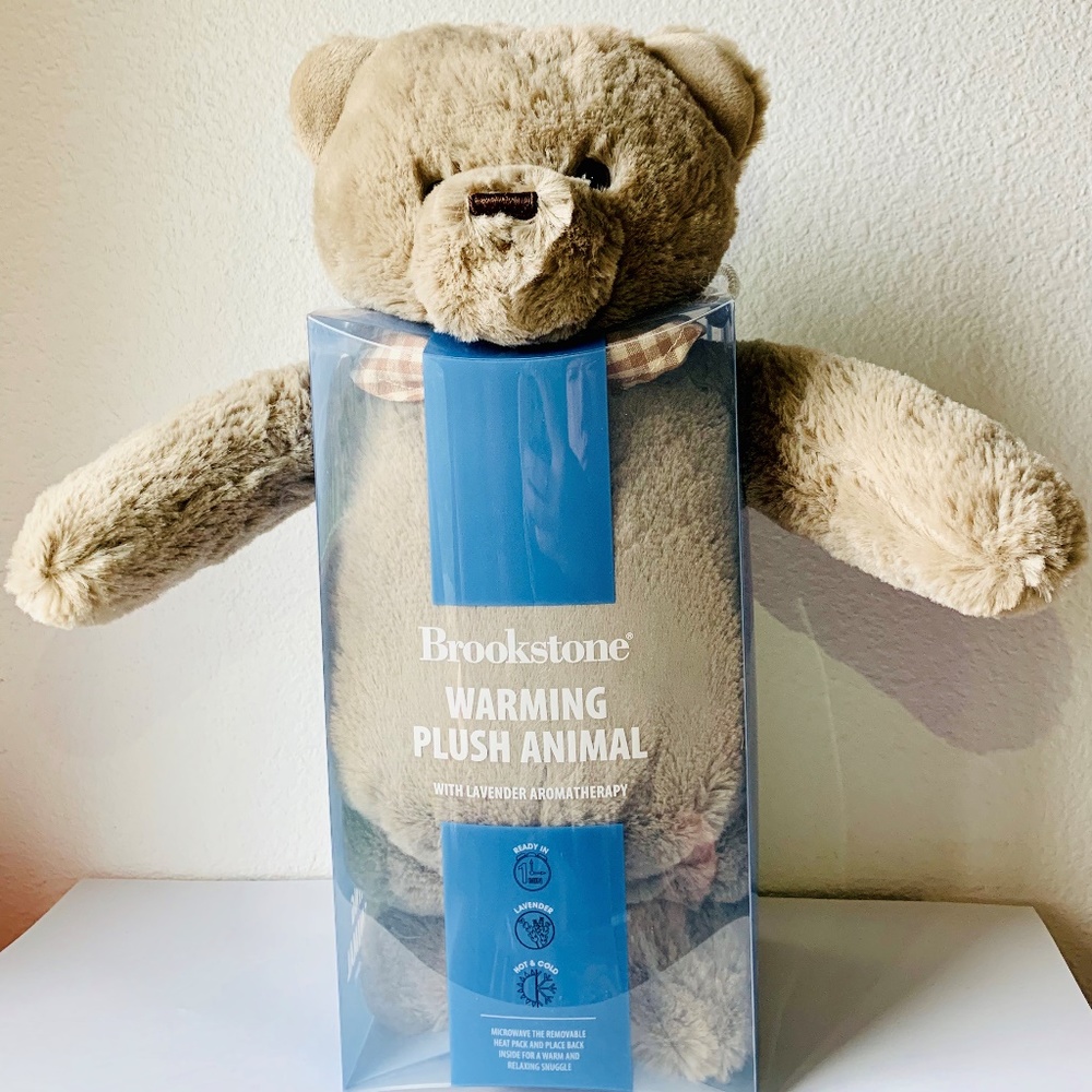BROOKSTONE Warming Plush Bear microwave cuddle